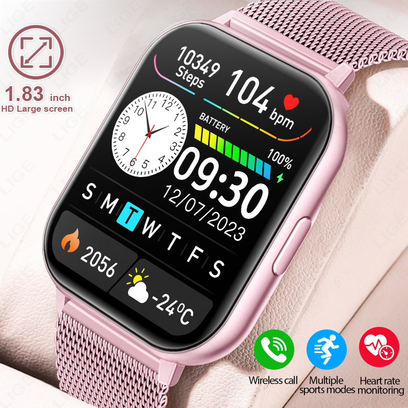 Smartwatch Custom - New 1.83‘’ HD Screen Fashion Smart