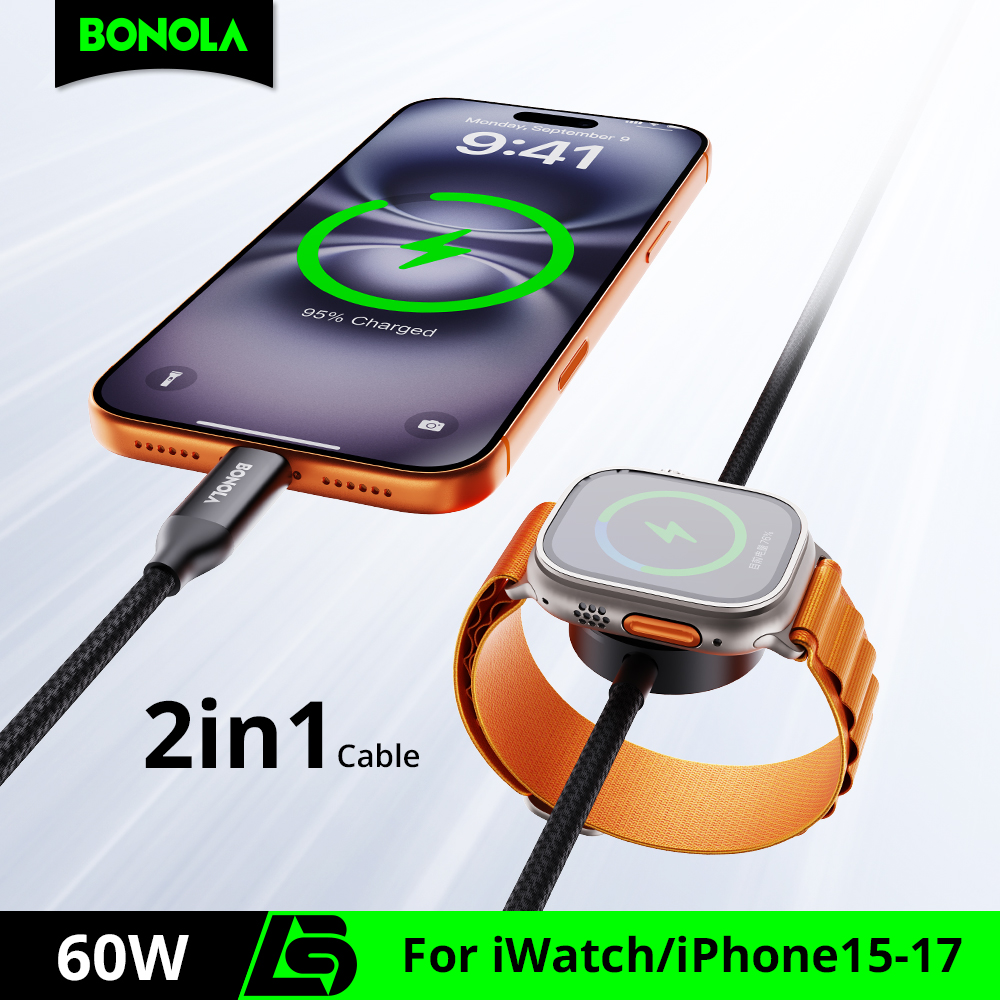 Watch Charger Cable - Bonola 2 in 1 Fast Watch