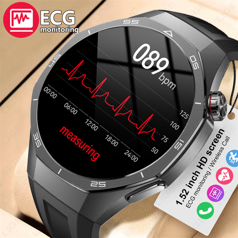 Android Smartwatch Accessories - LIGE New ECG Monitor Watch Health