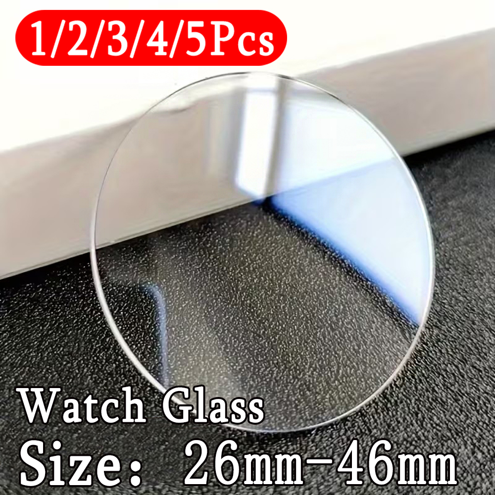 Watch Face Protector - 26-46mm Universal Round Tempered Glass Smartwatch