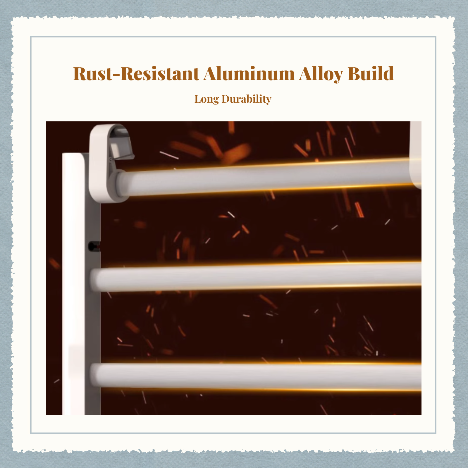Smart Accessories - Electric Towel Warmer Aluminum Rail Bathroom