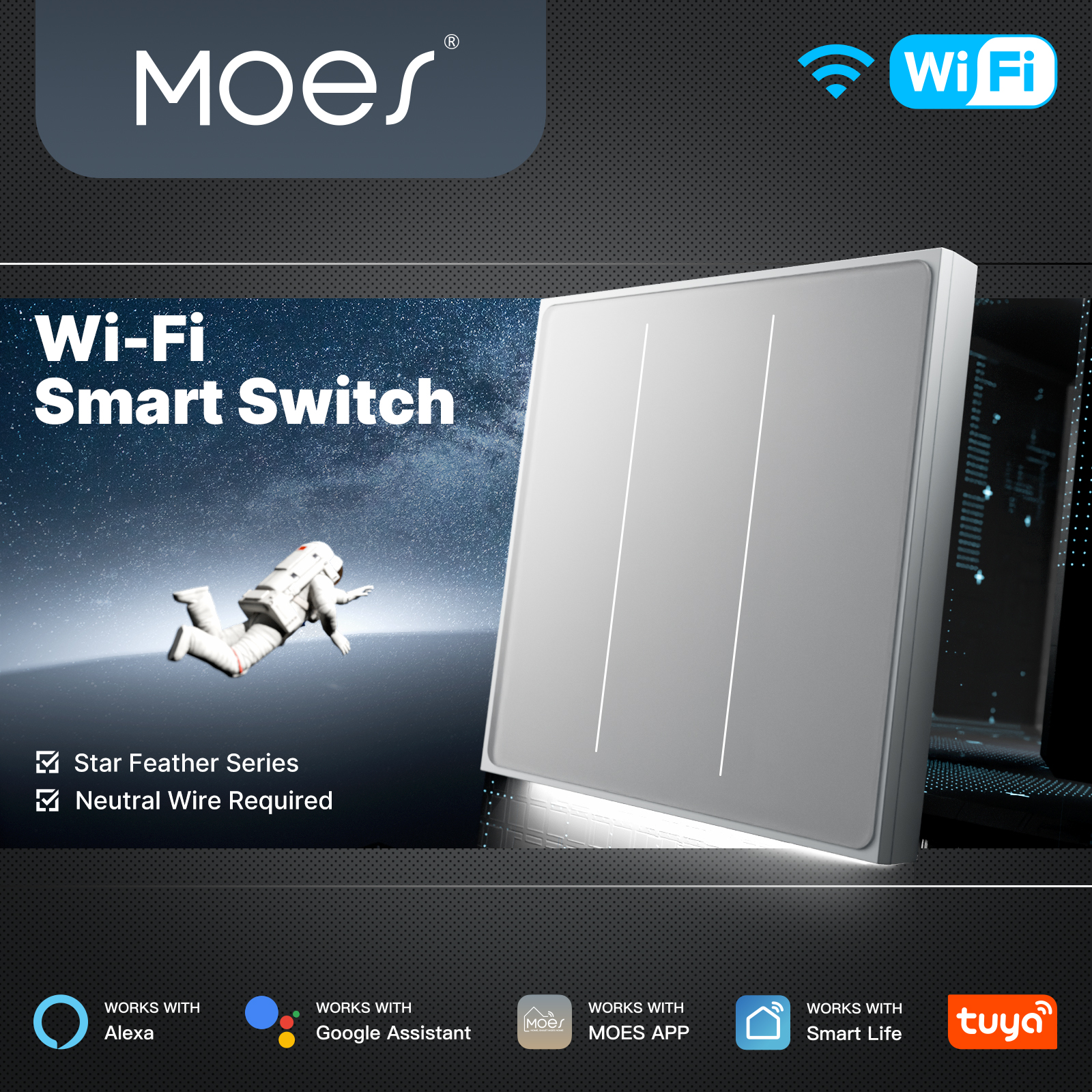 MOES Tuya WiFi Smart Star Feat – обзор и цена Smart Accessories