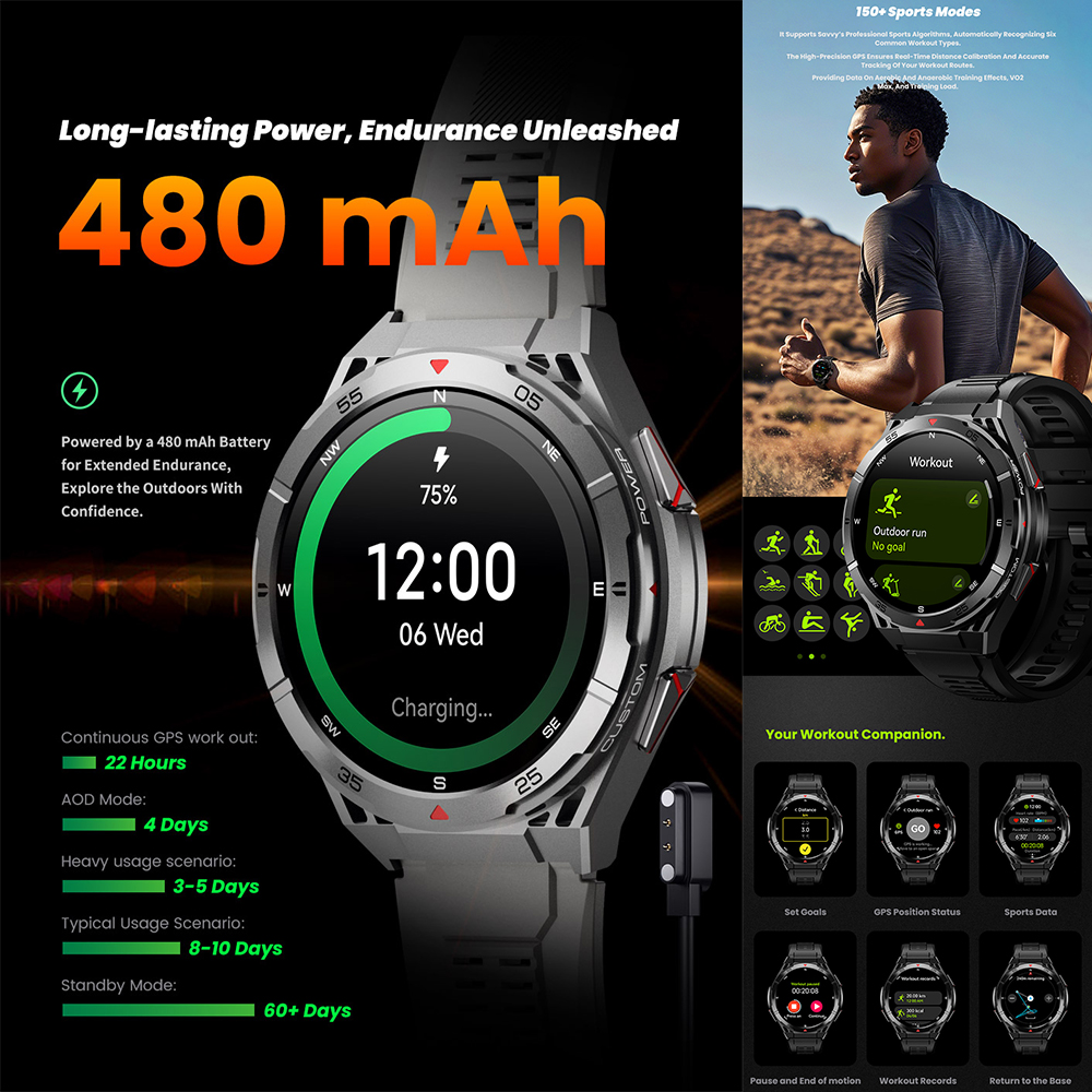 X2 Tank GPS Smart Watch 3ATM W – обзор и цена Smartwatch X2