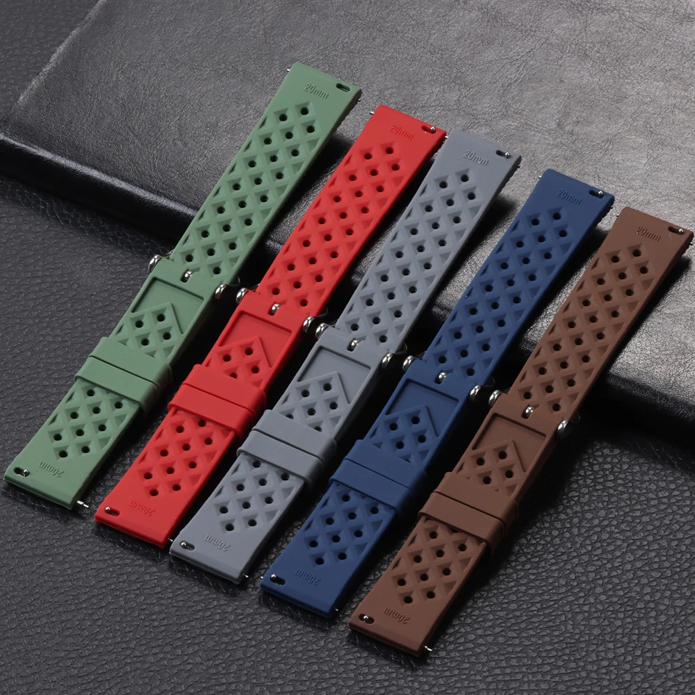 18mm 20mm 22mm Tropic Silicone – обзор и цена Fossil Smartwatch Accessories