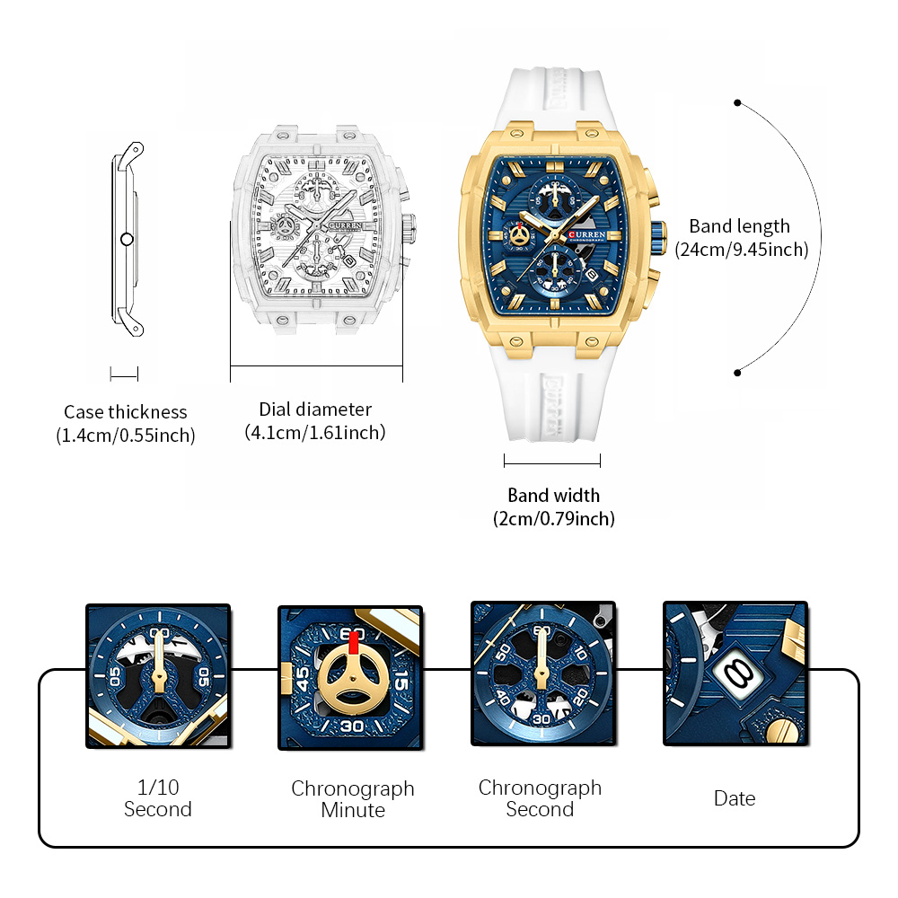 CURREN Luxury Vintage Watch fo – обзор и цена Accessories With Watch