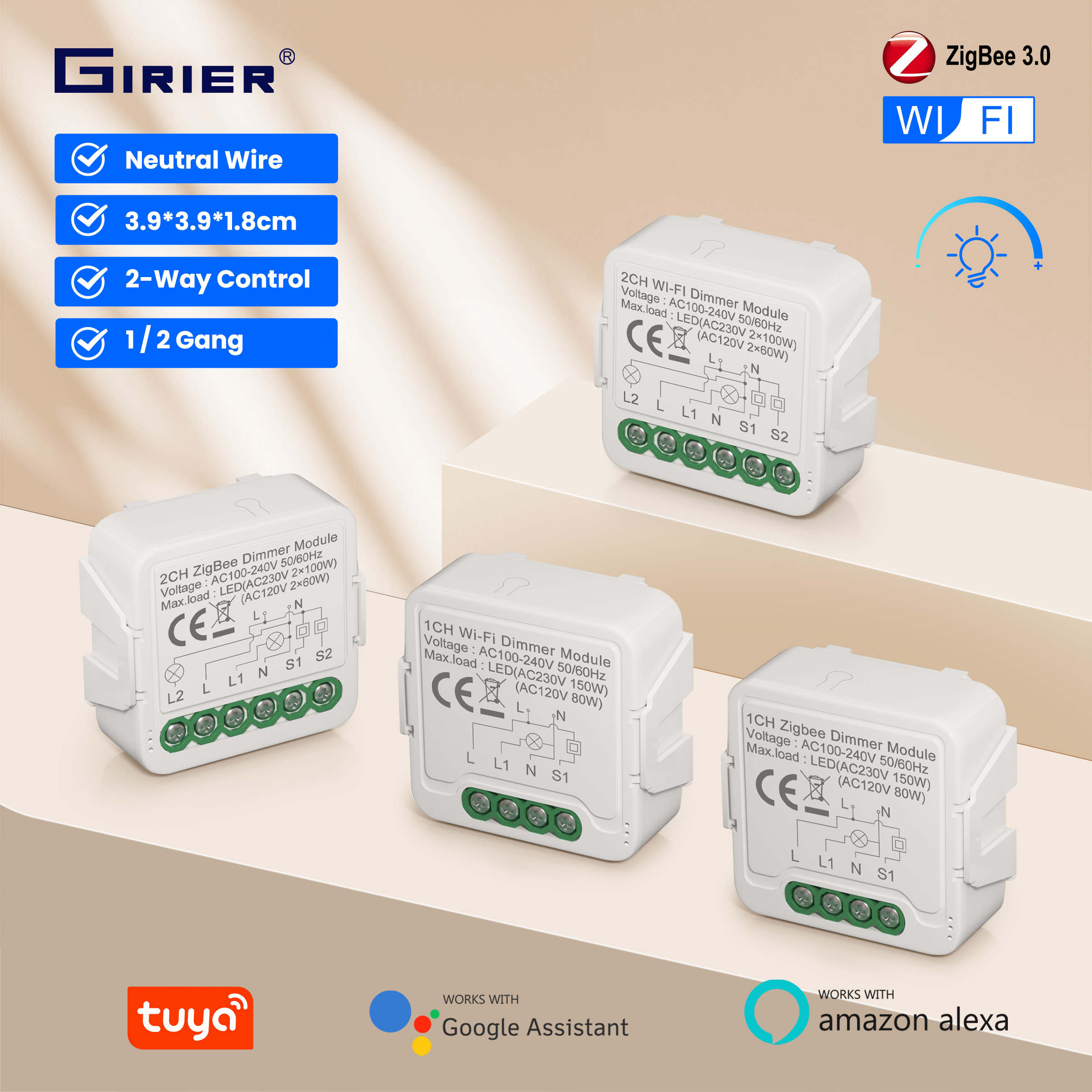 GIRIER Tuya Smart WiFi ZigBee  – обзор и цена Smart Accessories