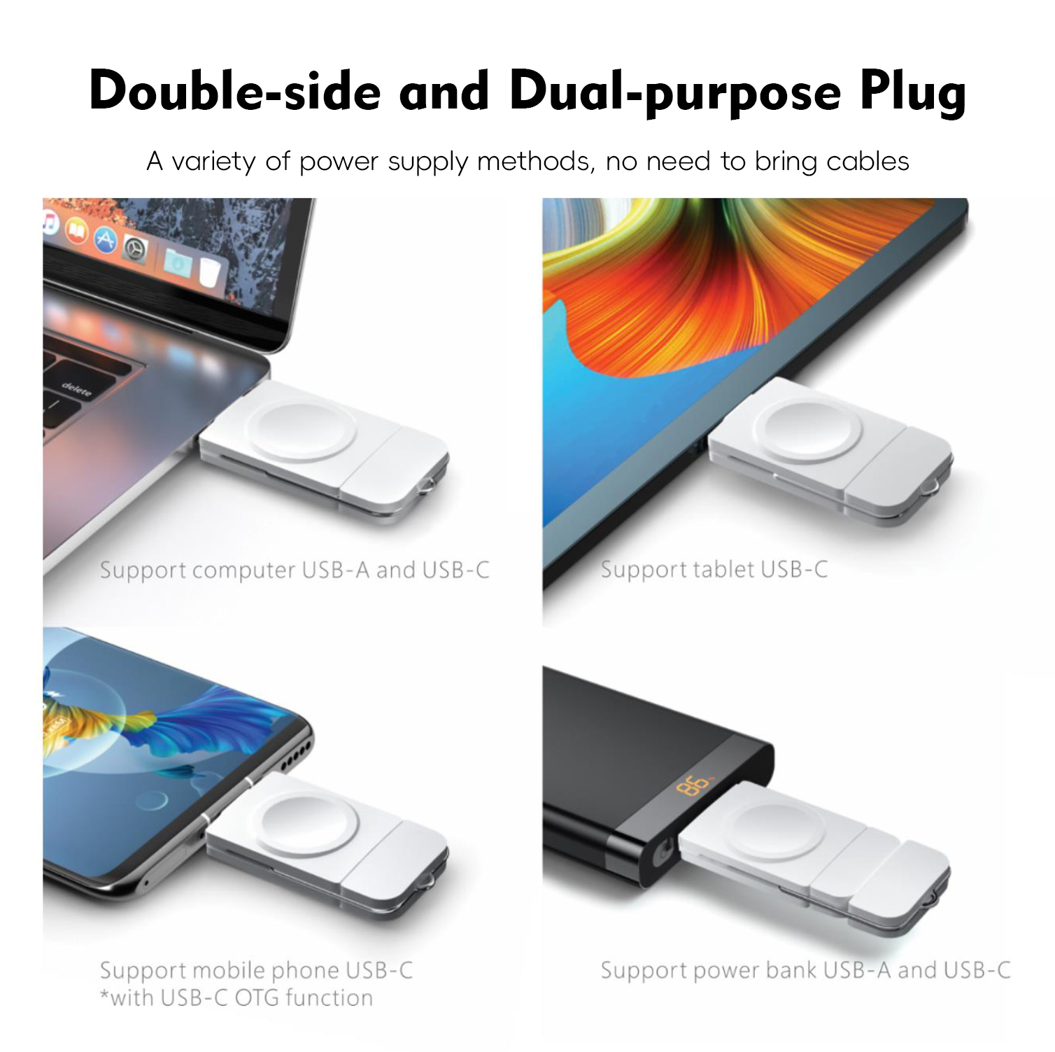 Portable Wireless Charger with – обзор и цена Watch Charger Cable