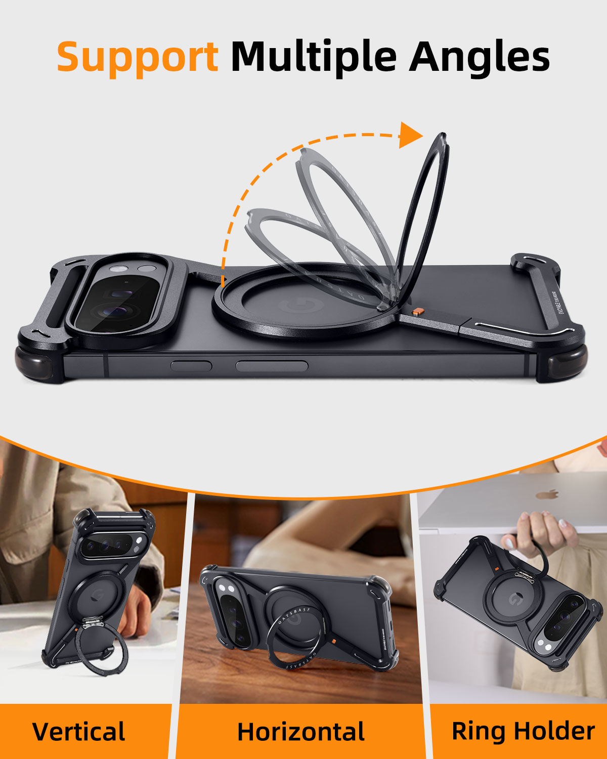 Oatsbasf Metal Phone Case for  – обзор и цена Magnetic Charging Stand