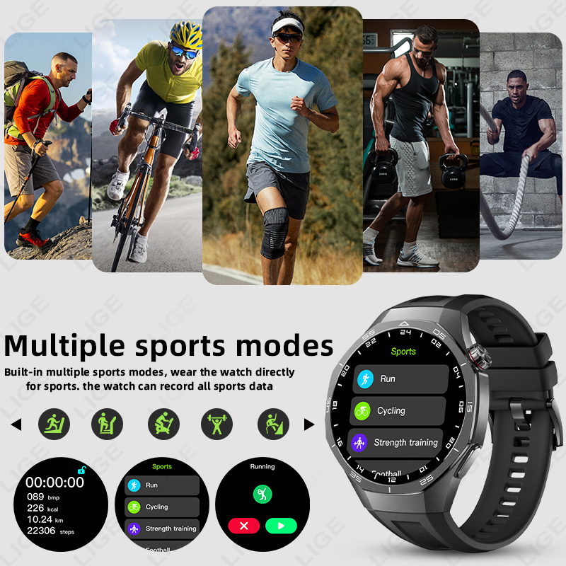 LIGE New ECG Monitor Watch Hea – обзор и цена Android Smartwatch Accessories