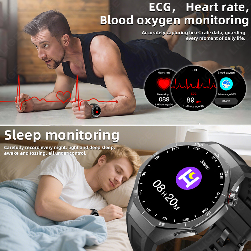 LIGE New ECG Monitor Watch Hea – обзор и цена Android Smartwatch Accessories
