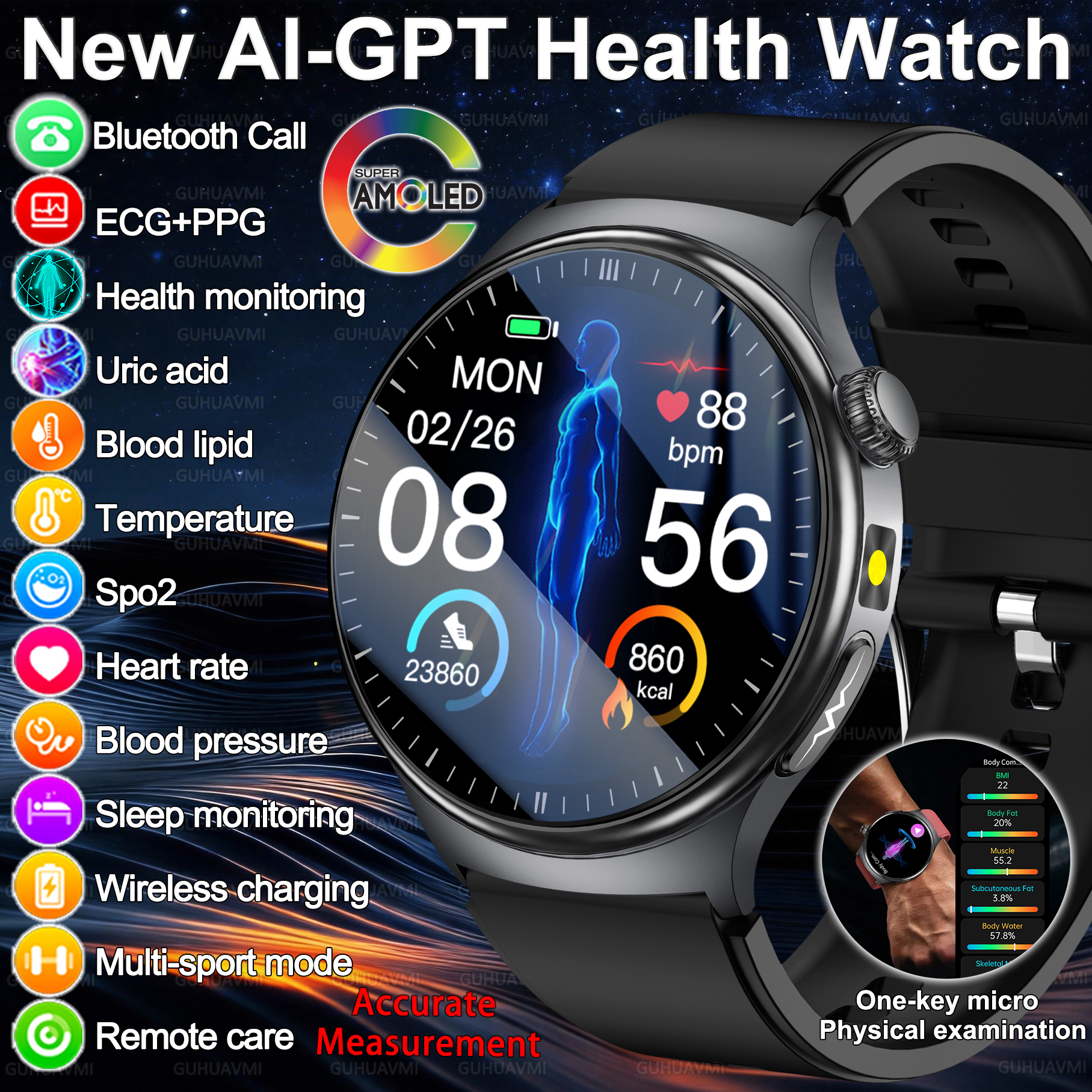 2026 New Accurate Diagnosis Sm – обзор и цена Android Smartwatch Accessories