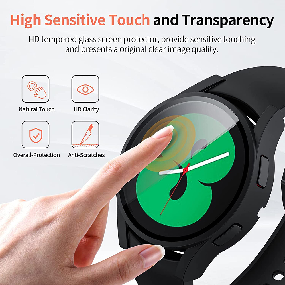 Tempered Glass+ PC Cover for S – обзор и цена Samsung Smartwatch Accessories