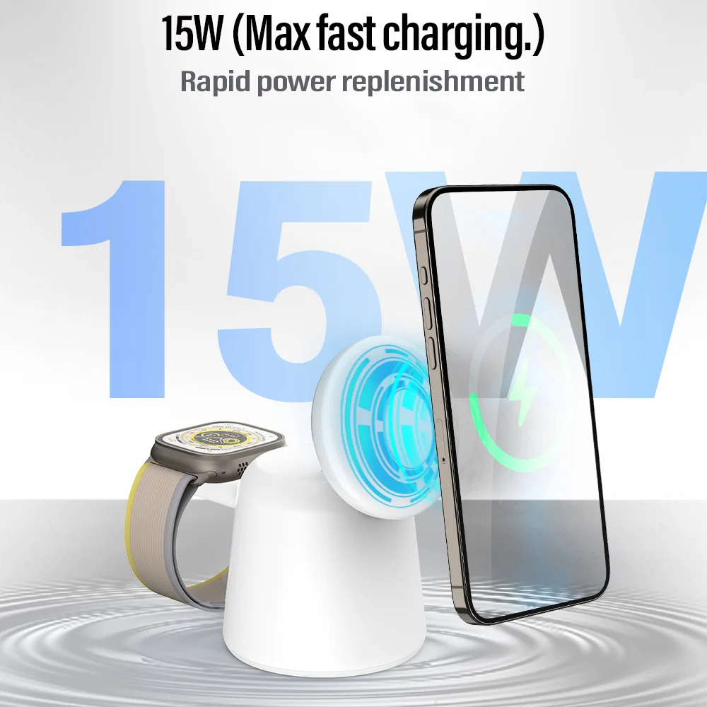 3 in 1 Magnetic Wireless Charg – обзор и цена Watch Charger Cable