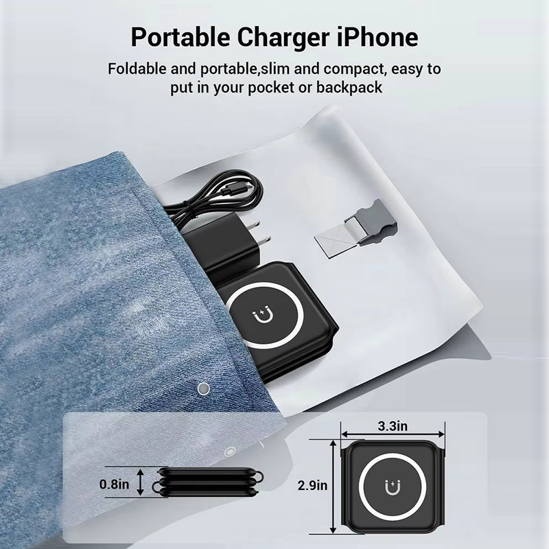 3-in-1 Magnetic Folding Wirele – обзор и цена Watch Charger Cable