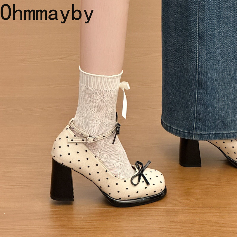 Platform Thick Heel Women Mary – обзор и цена Leather Classic Strap