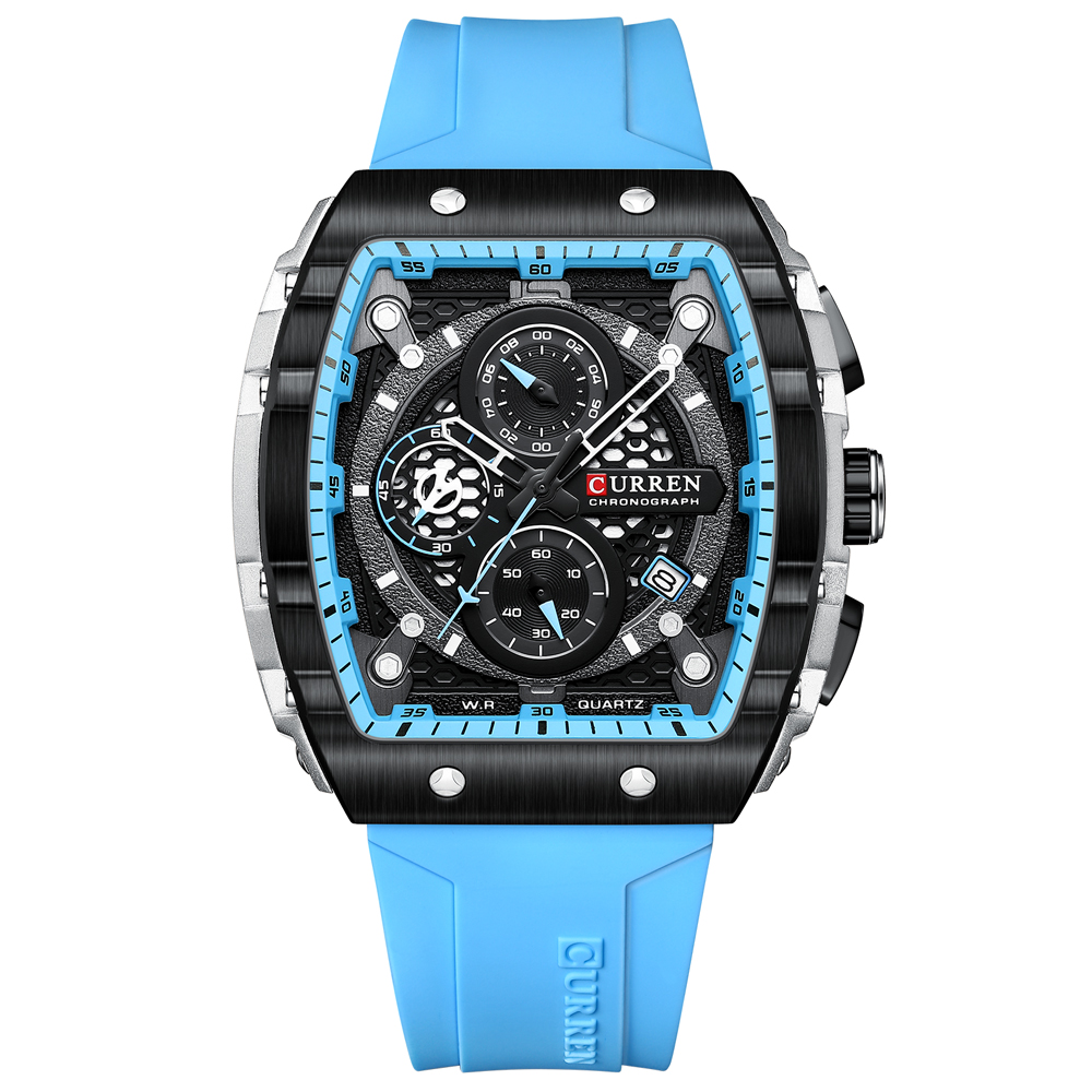 CURREN New RectangularSilicone – обзор и цена Smartwatch Guess