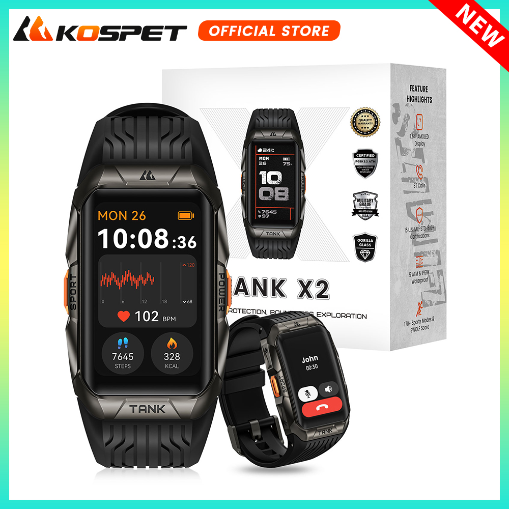 KOSPET TANK X2 Smart Watch For – обзор и цена Smartwatch Face