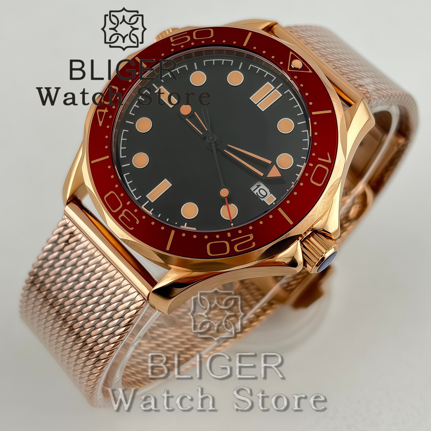 BLIGER Vintage Bronze Rose Gol – обзор и цена Stainless Mesh Band