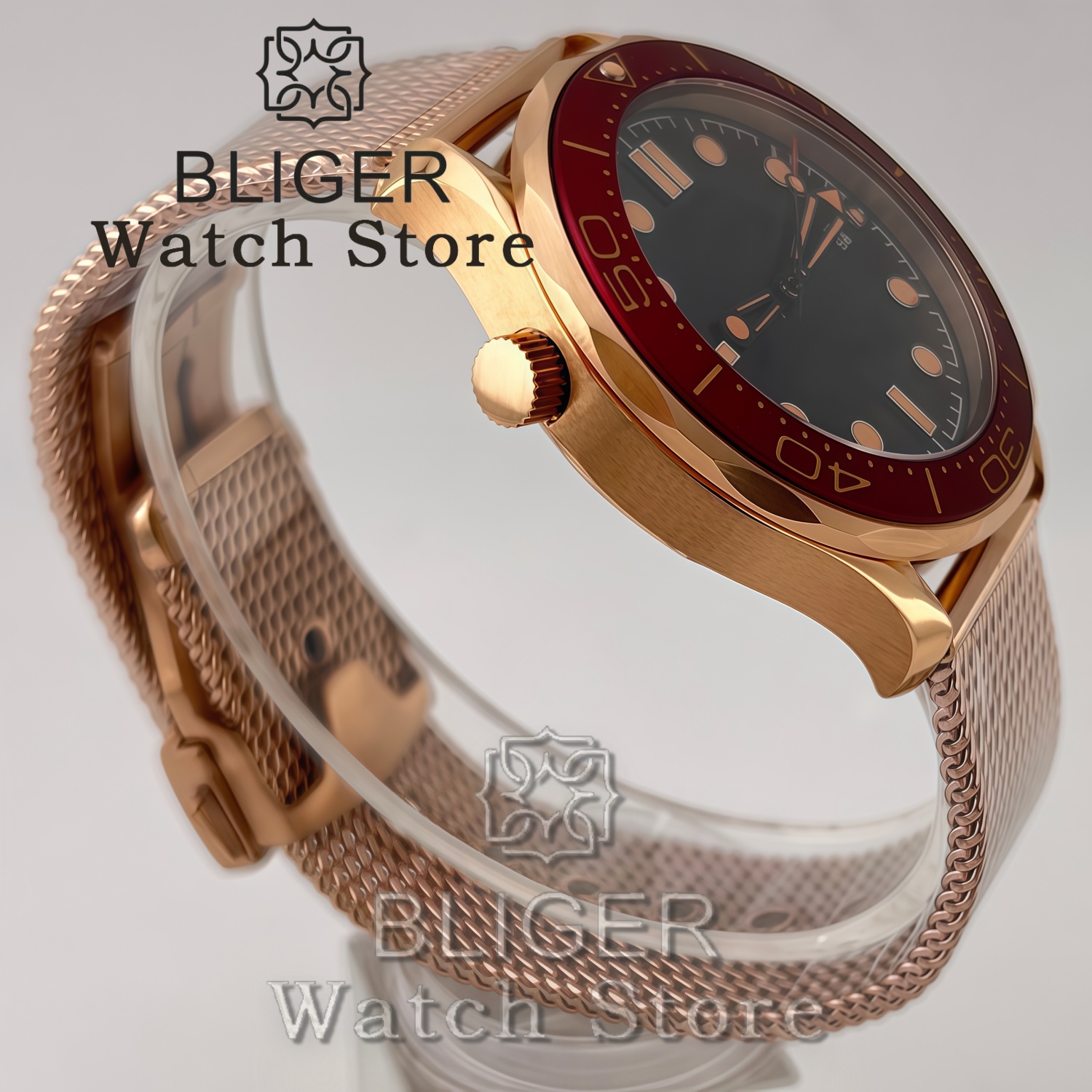 BLIGER Vintage Bronze Rose Gol – обзор и цена Stainless Mesh Band