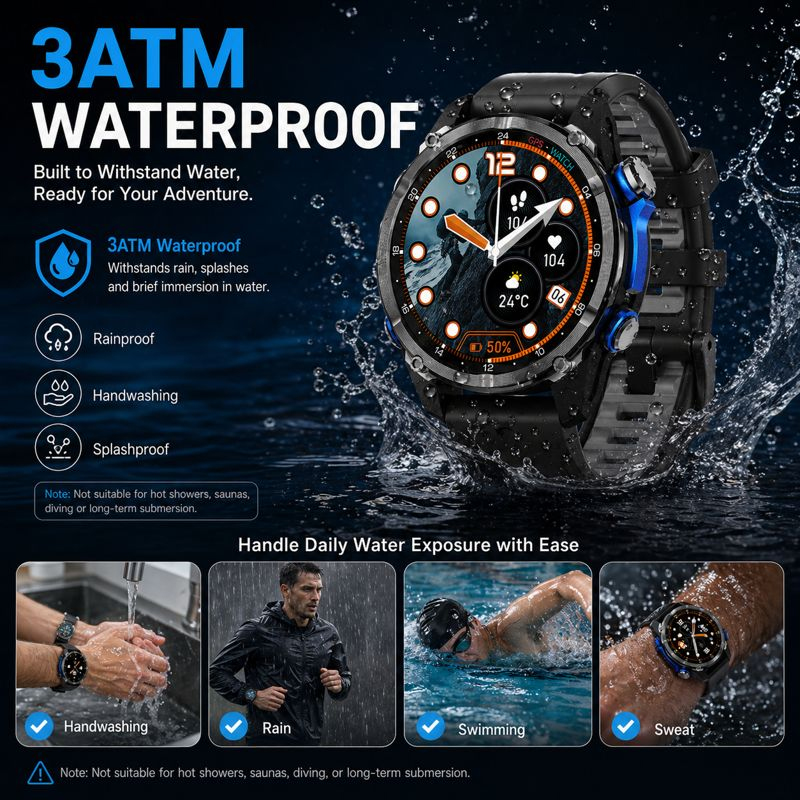 HD350 Pro Military Grade AGPS  – обзор и цена Android Smartwatch Accessories