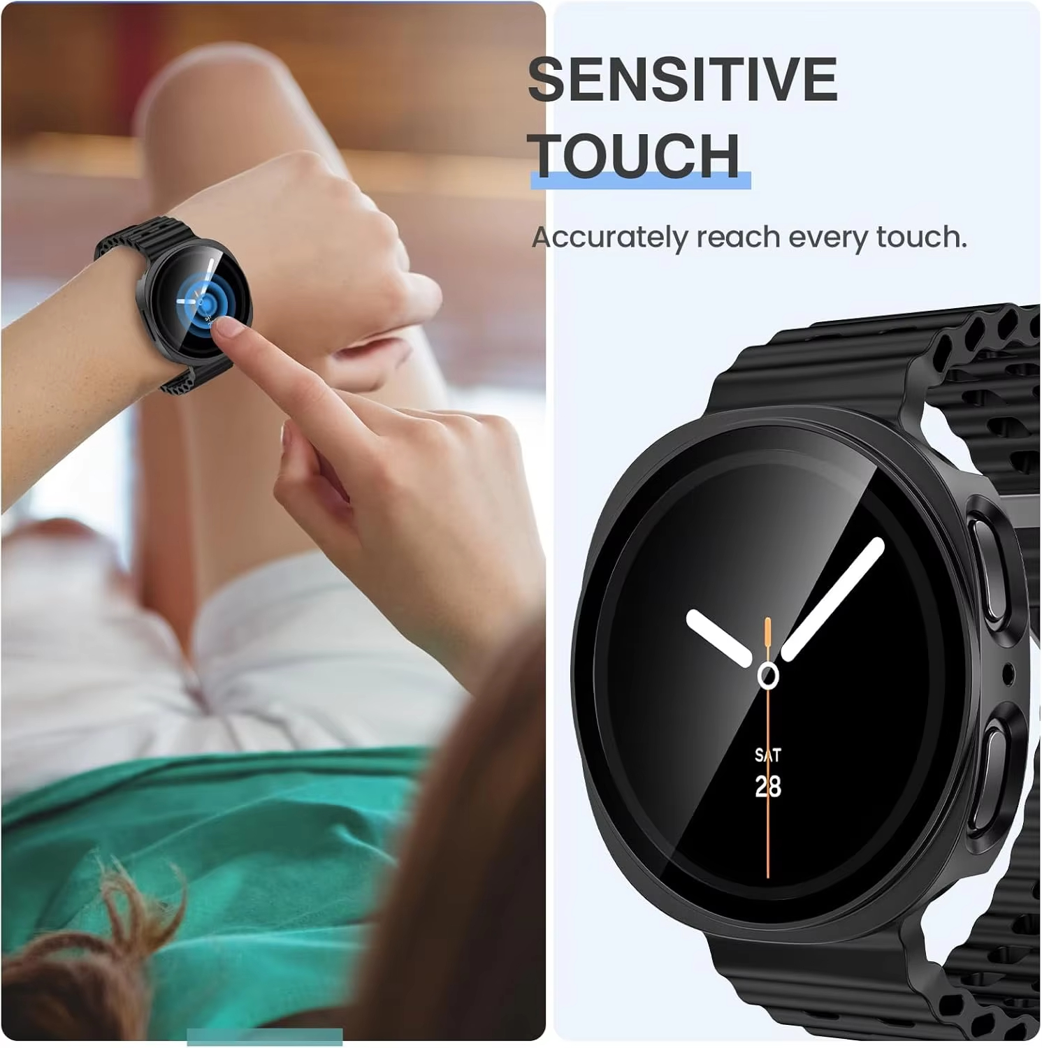 Tempered Glass+Case for Samsun – обзор и цена Samsung Smartwatch Accessories