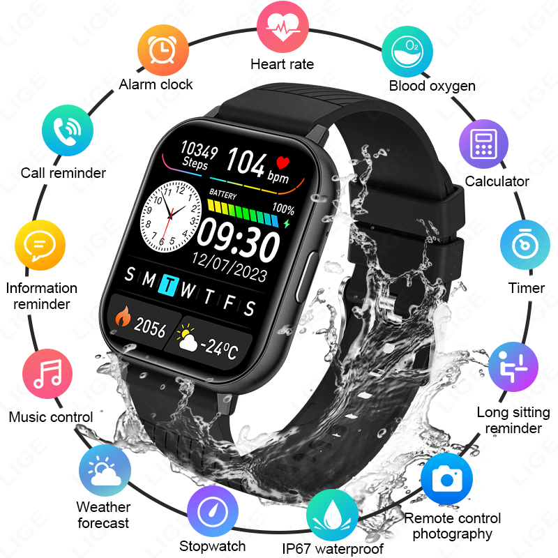 New Smart Watch Men Full Touch – обзор и цена Smartwatch Custom
