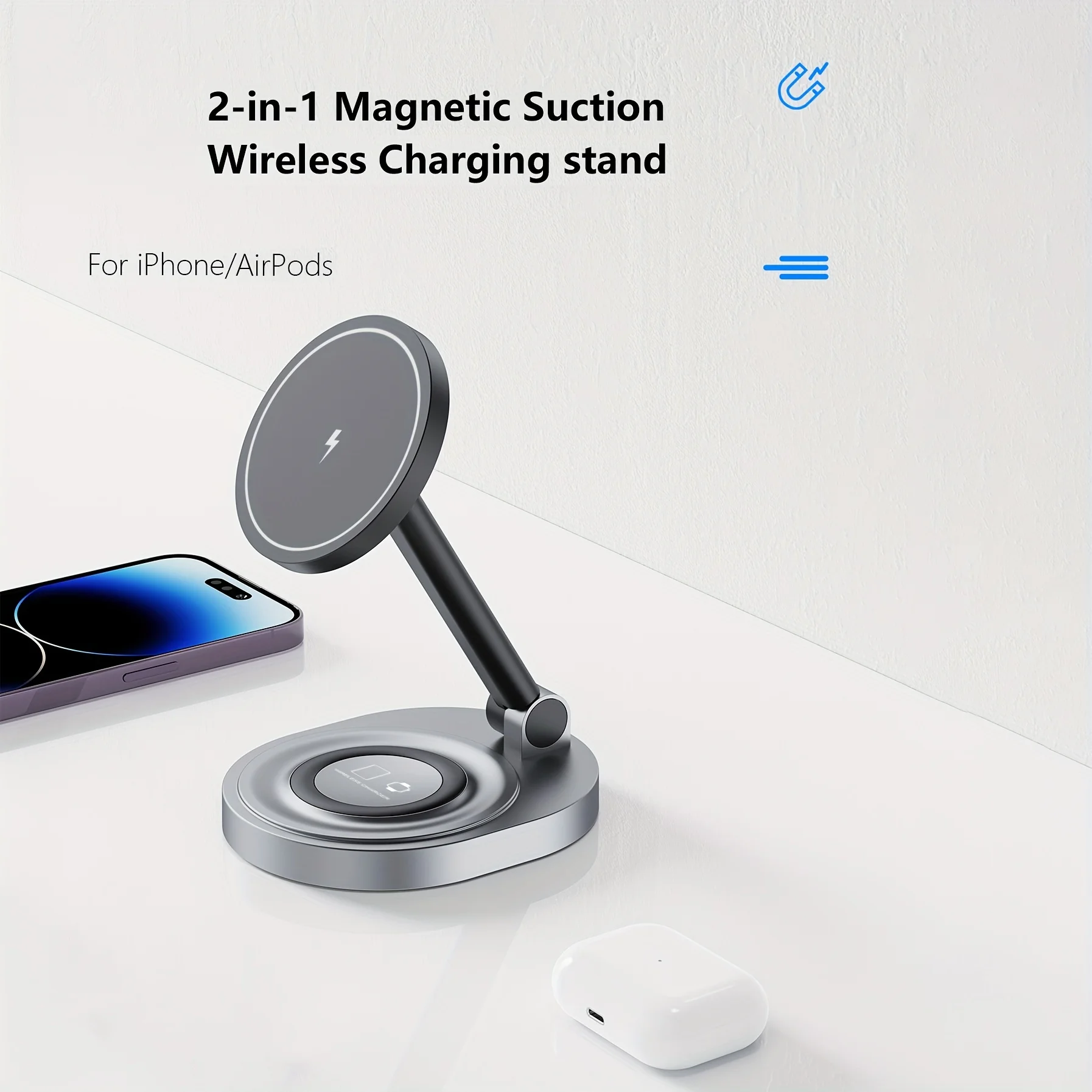 2 In 1 Magnetic Wireless Charg – обзор и цена Magnetic Charging Stand