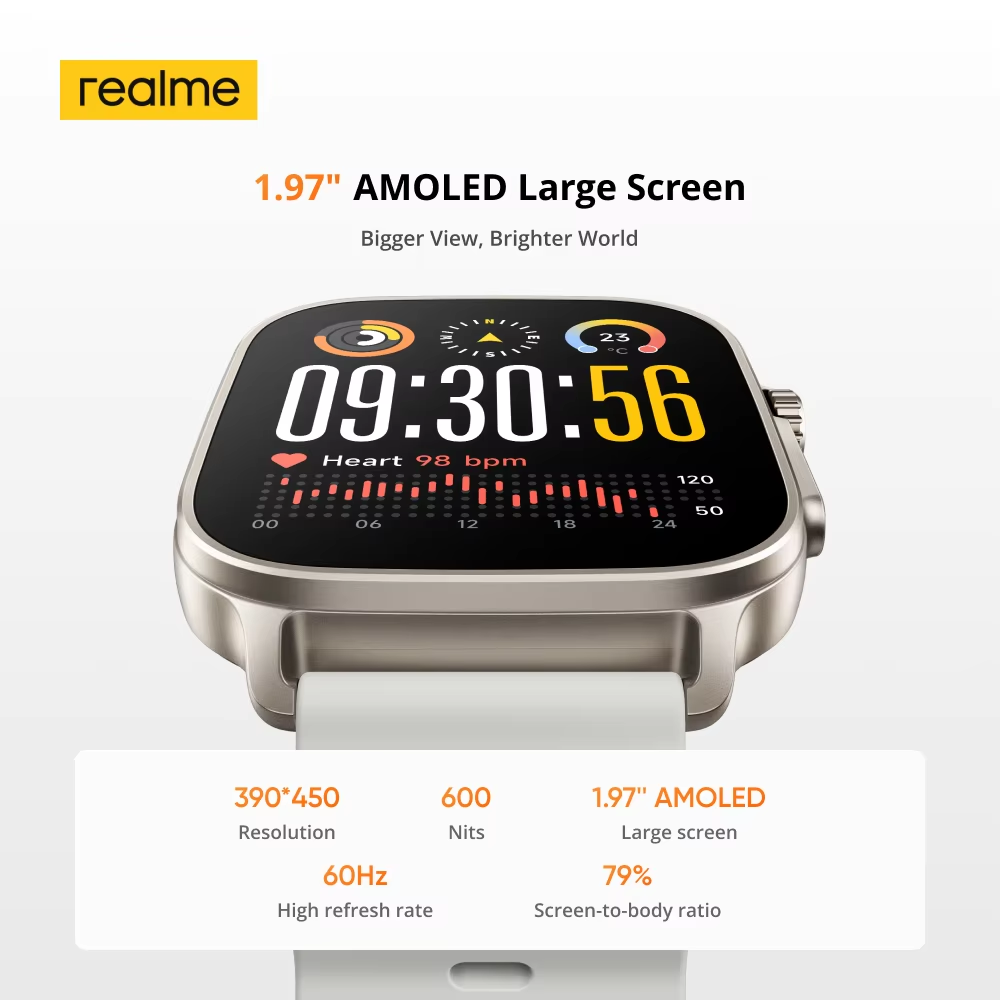 Global Version realme watch 5  – обзор и цена Smartwatch X2