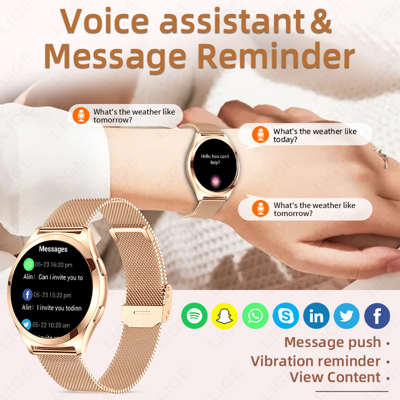 LIGE Luxury Smart Watch For Wo – обзор и цена Smartwatch Custom