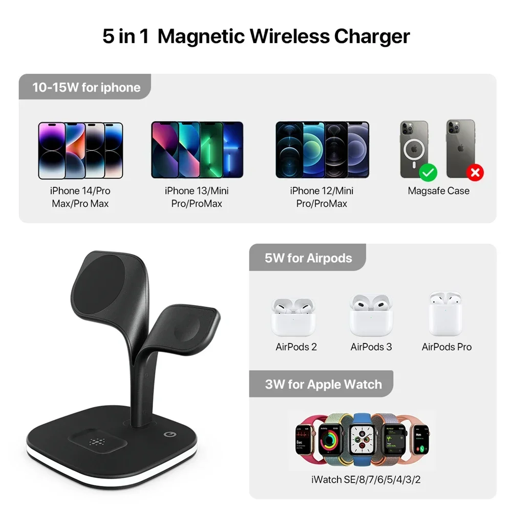 Magnetic 3 in 1 Wireless Charg – обзор и цена Watch Charger Cable