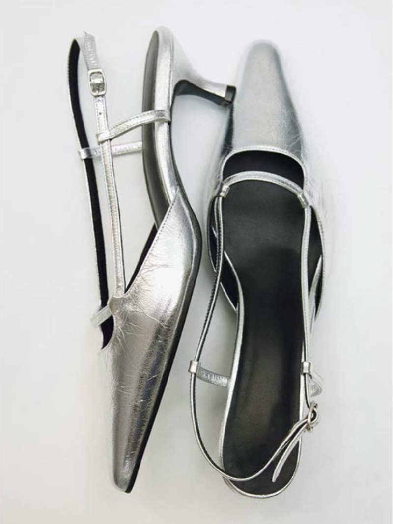 Women's Slingback Pointed Toe  – обзор и цена Leather Classic Strap