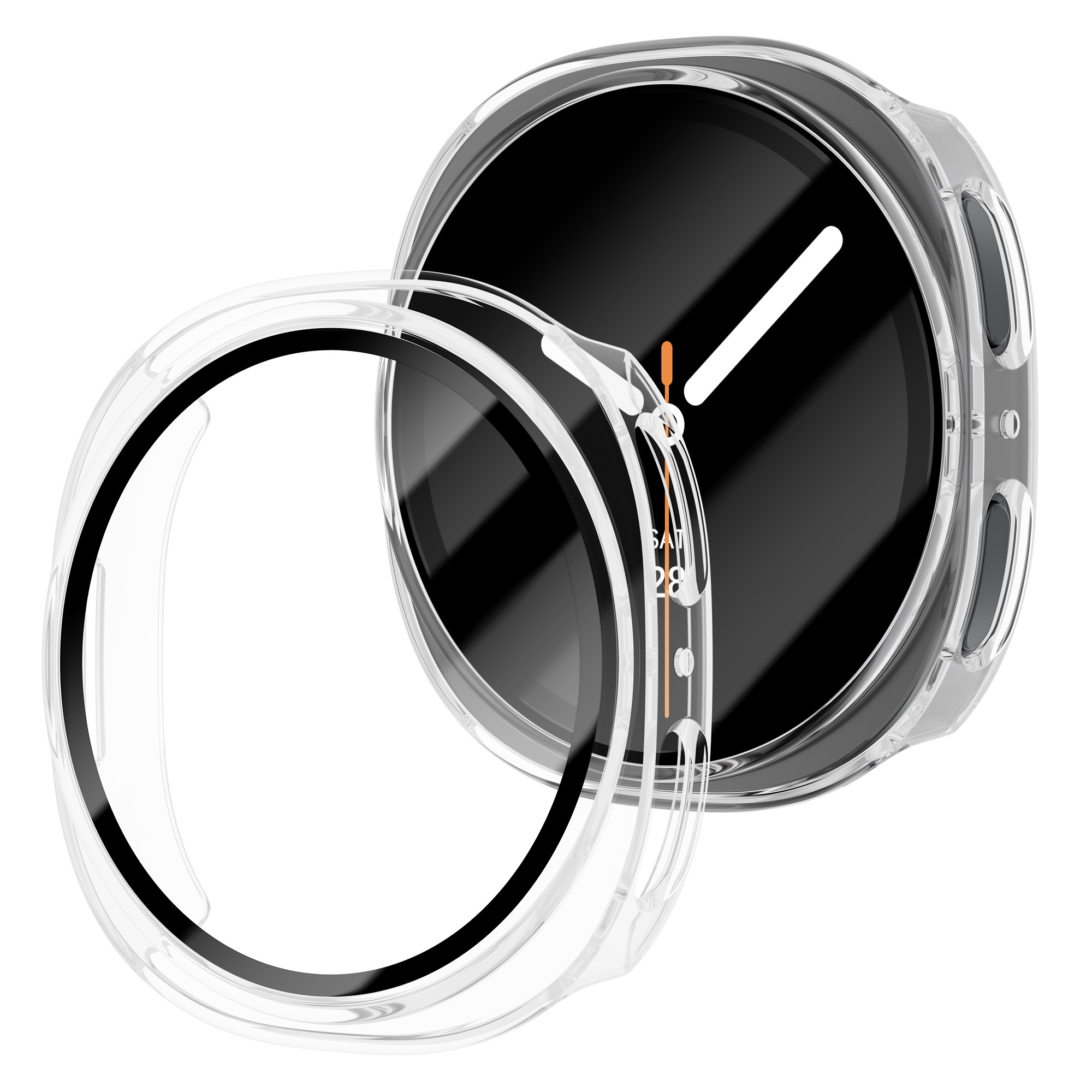Tempered Glass+PC Case For Sam – обзор и цена Samsung Smartwatch Accessories