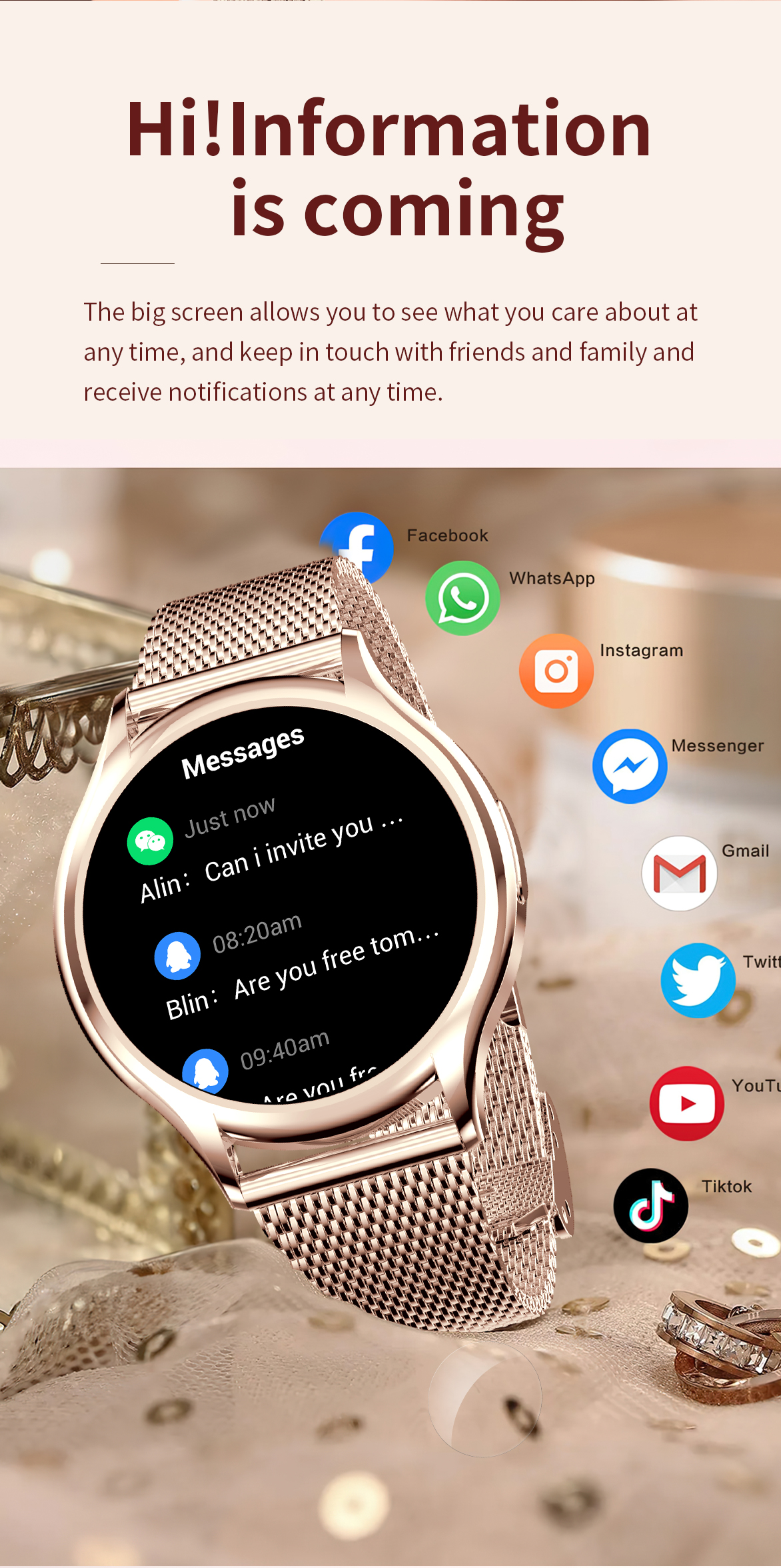 1.27 inch Women Smart Watch Bl – обзор и цена Smartwatch Face