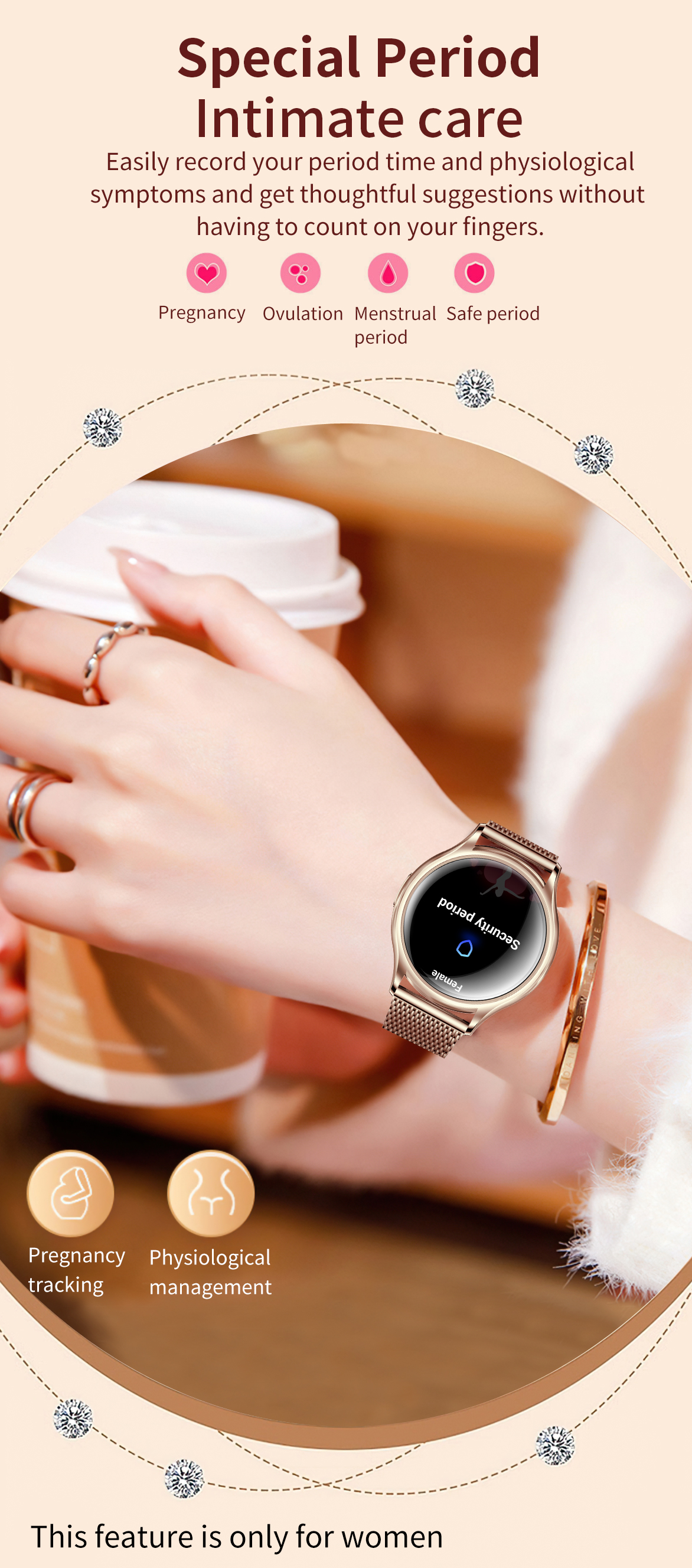 1.27 inch Women Smart Watch Bl – обзор и цена Smartwatch Face