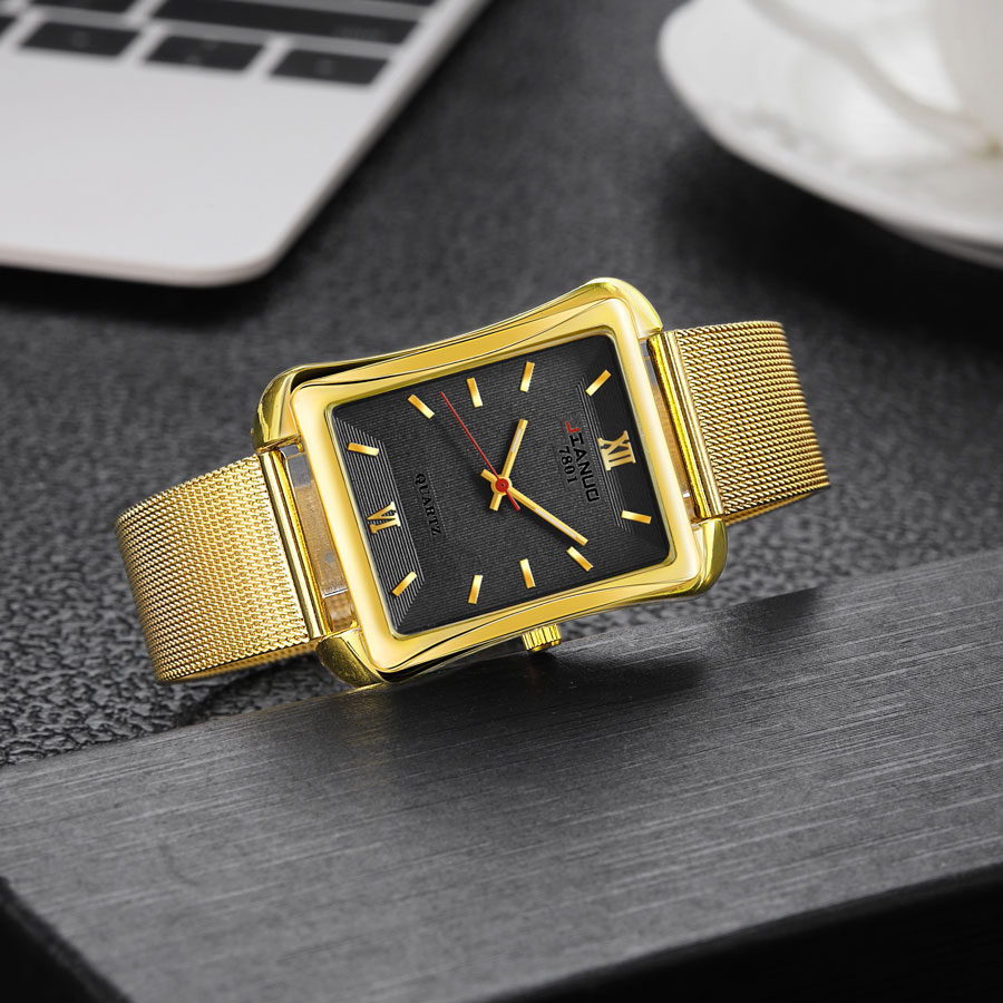 2024 New Trendy Men's Square W – обзор и цена Stainless Mesh Band