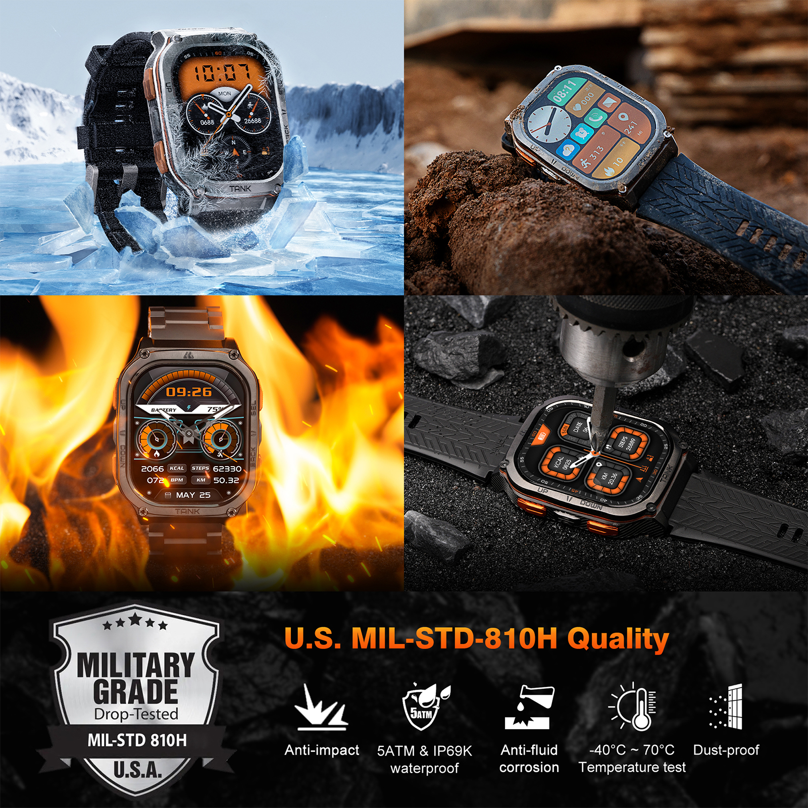 KOSPET TANK M3 Ultra GPS Smart – обзор и цена Smartwatch X2